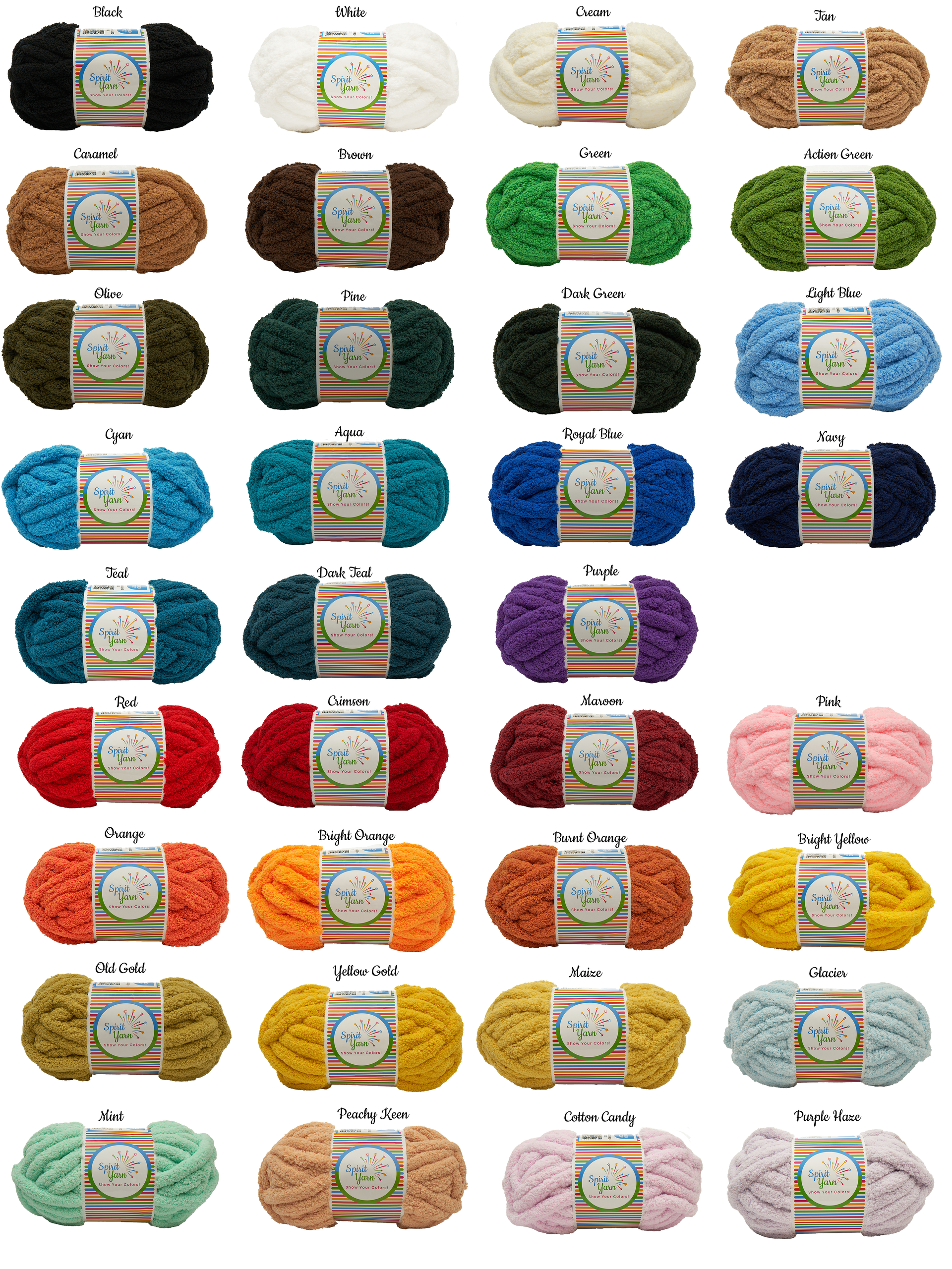 Chunky Channel Yarn 35 colors