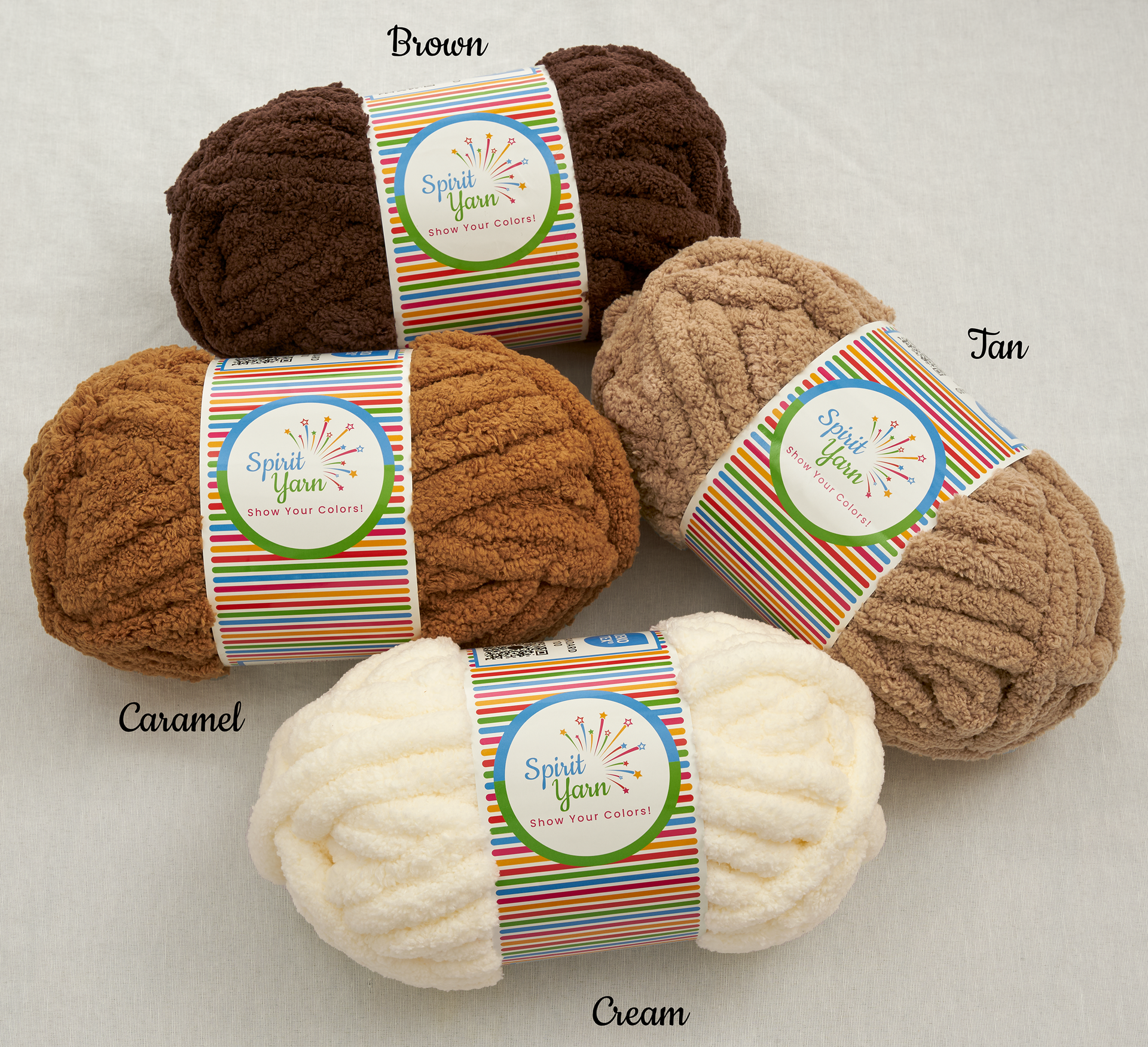 Browns Chunky Chenille Yarn