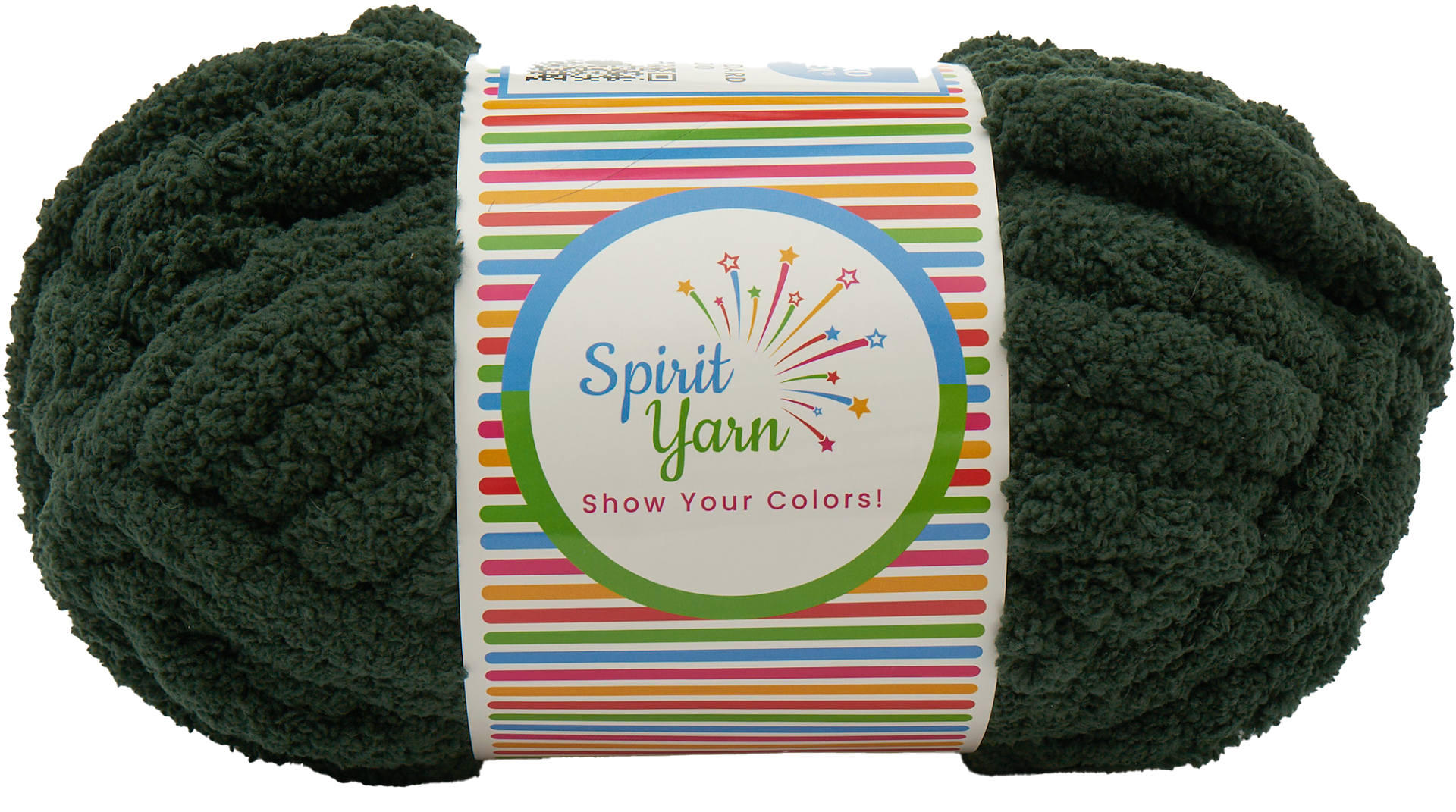 Dark Green Chunky Chenille Yarn