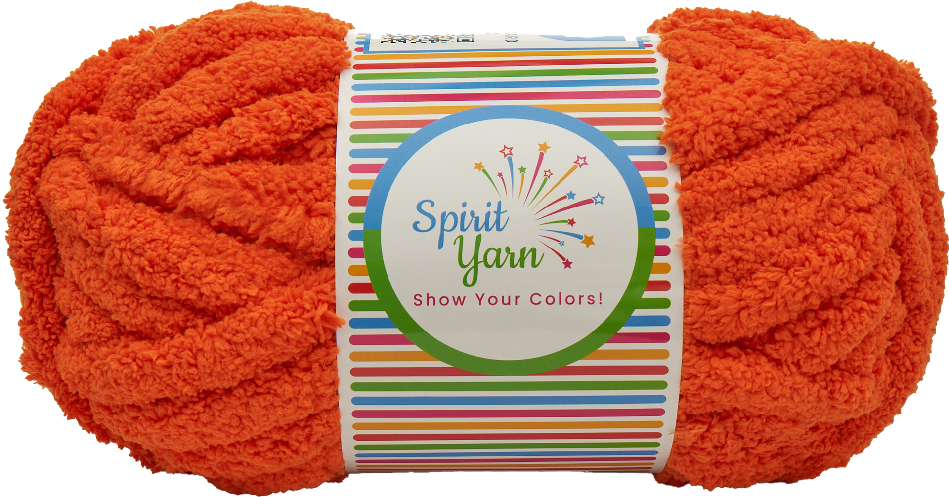 Orange Chunky Chenille Yarn